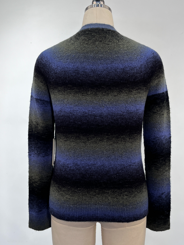 渐变颜色无缝开衫 