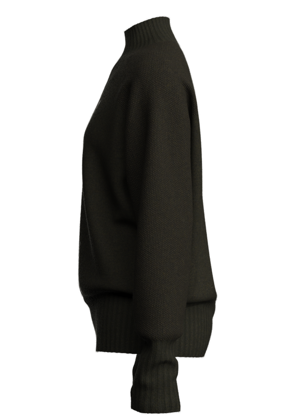 女式绞花套头毛衫