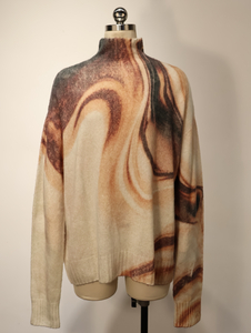 女式高领套头毛衣