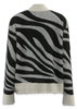 女式小高领斑马纹套头衫