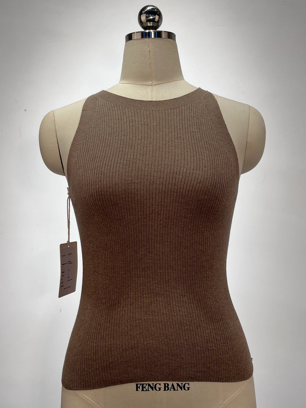 羊绒和丝绸刷新无缝背心