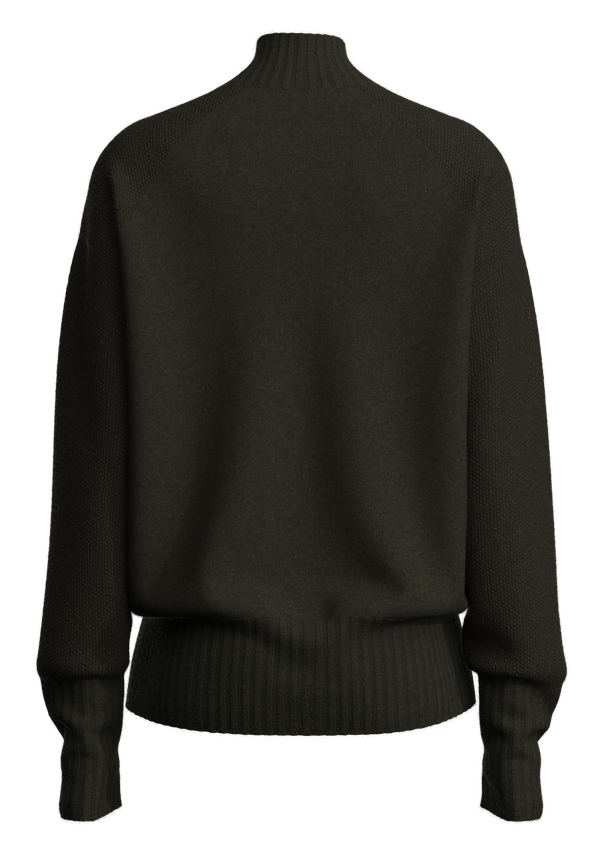 女式绞花针织套头毛衣