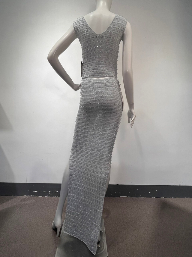 手工饰面的串珠背心